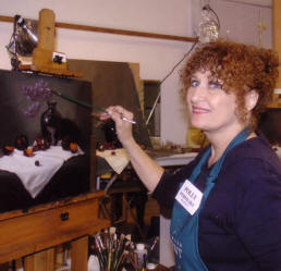 Polly Podolsky Artist studio in Orlando Florida