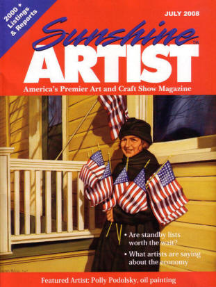 Sunshine Artist Magazine Cover Featuring Polley Podolsky