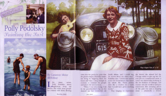 Magazine Artical Featuring Polley Podolsky